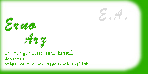 erno arz business card